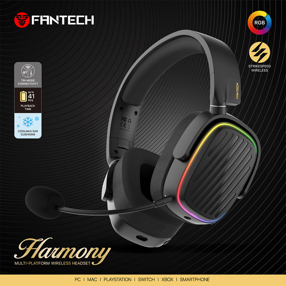 FANTECH HARMONY WHG02  – TRI MODE CONNECTION سماعات لاسلكية وبلوتوث FANTECH HARMONY WHG02  – TRI MODE CONNECTION سماعات لاسلكية وبلوتوث